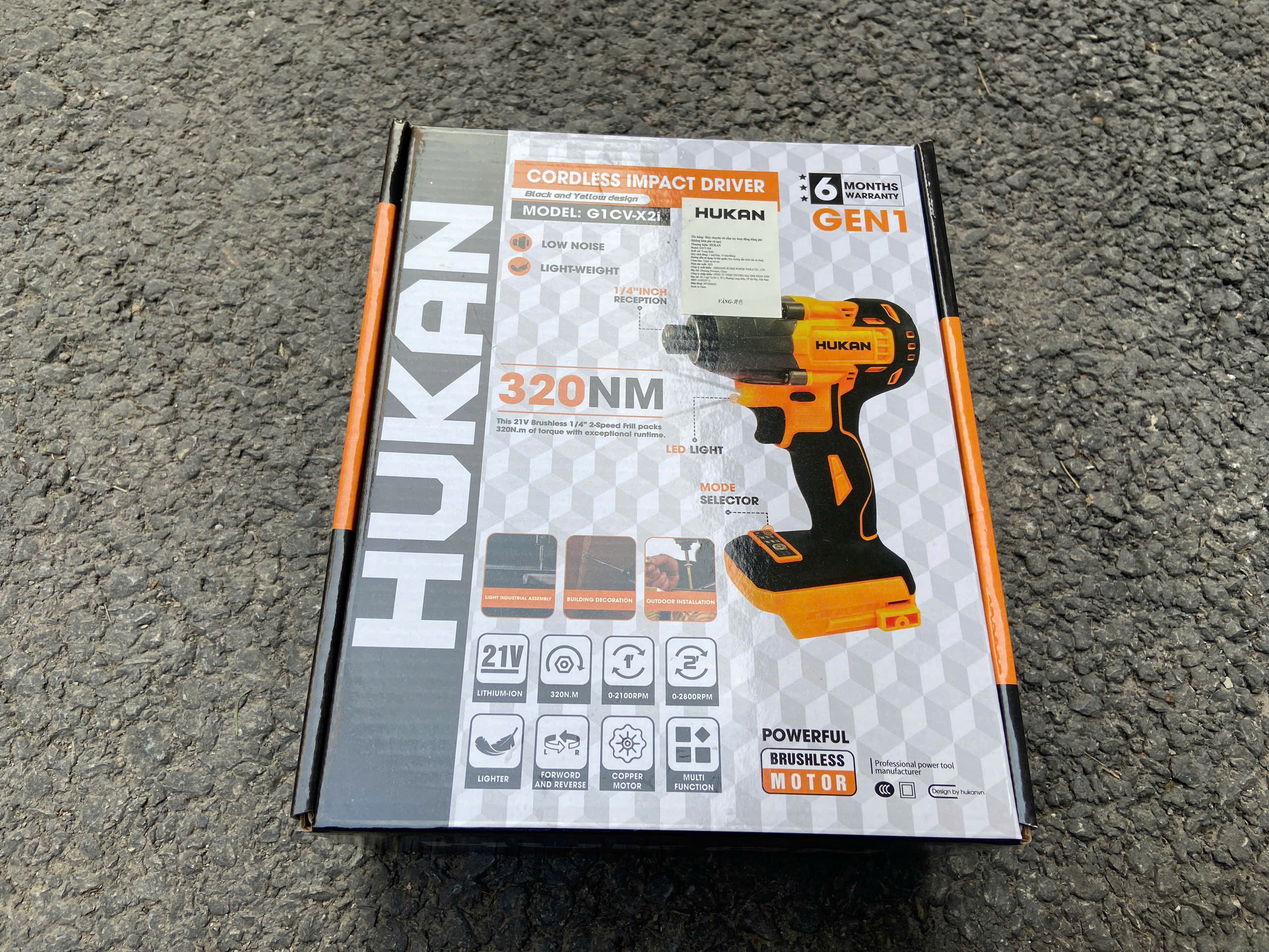 Thân máy chuyên vít búa (GEN 1) G1CV-X2i Vàng 