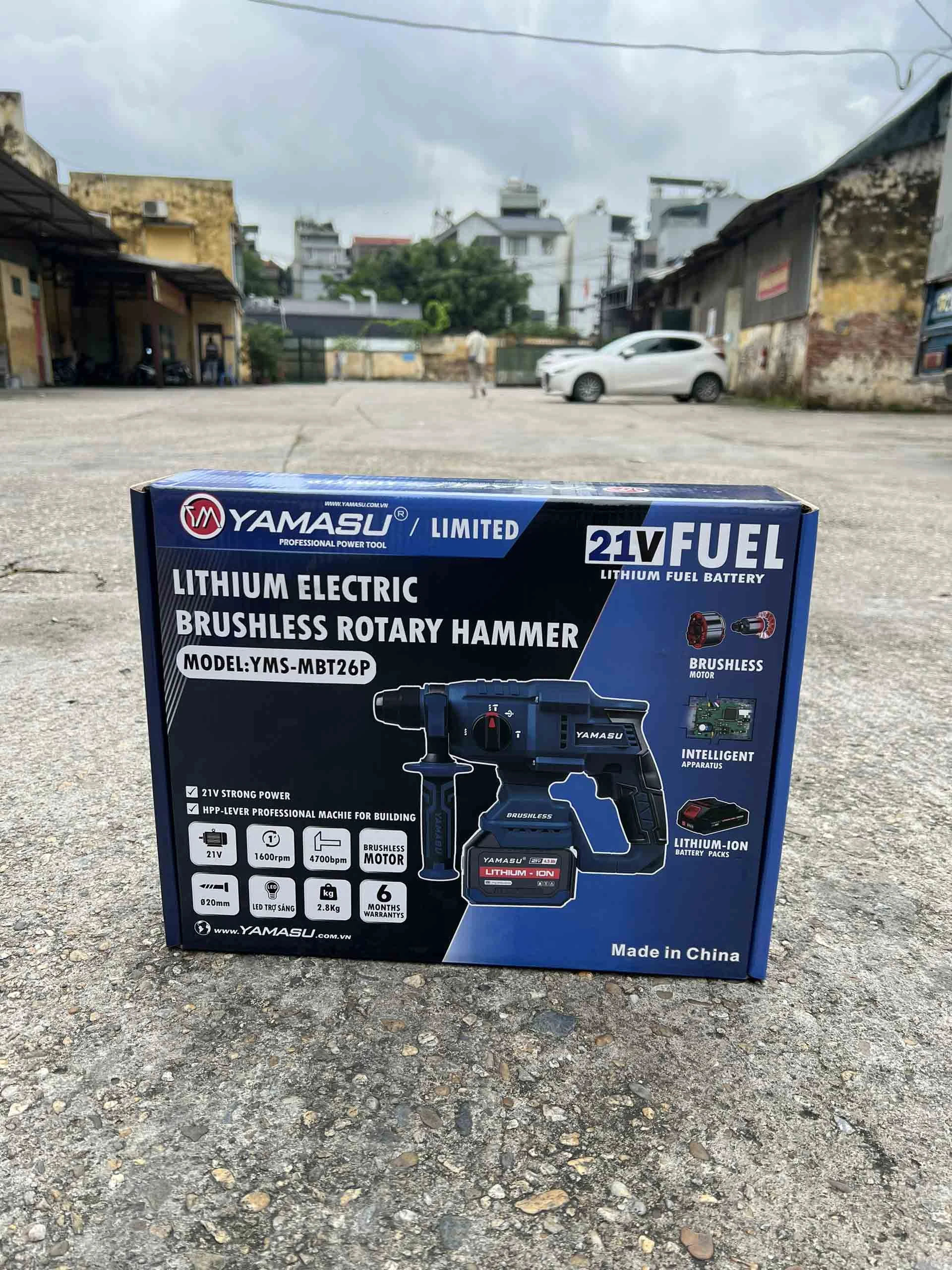 Máy Khoan Bê Tông Pin Yamasu YMS-MBT26P 3 Chức Năng