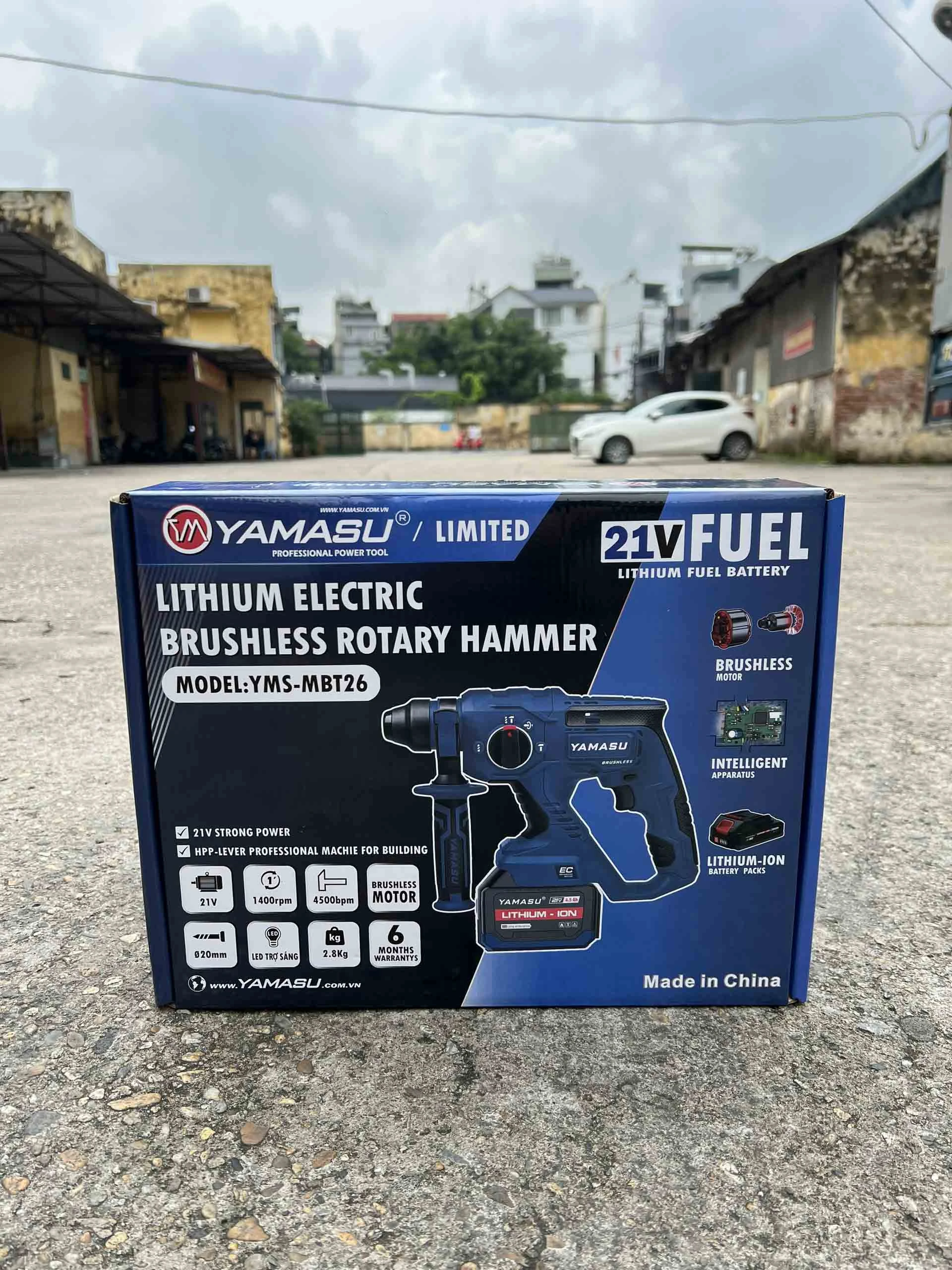 Máy Khoan Bê Tông Yamasu YMS-MBT26 3 Chức Năng Pin 21V