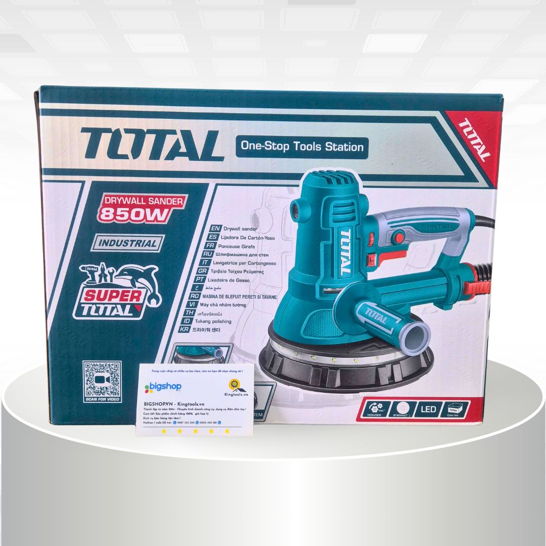 Máy chà tường không bụi TOTAL TDWS10508 (Đường kính 180mm, CS 850W)