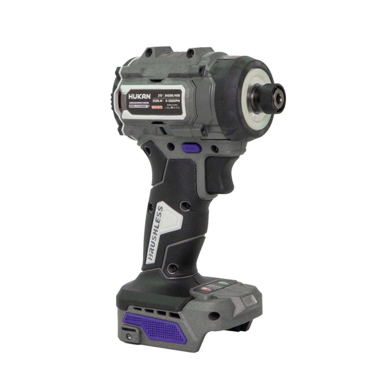 Máy Chuyên Vít Có Búa Đầu 1/4 HUKAN G3-IS250HP Gen 3 – 21V, 250Nm