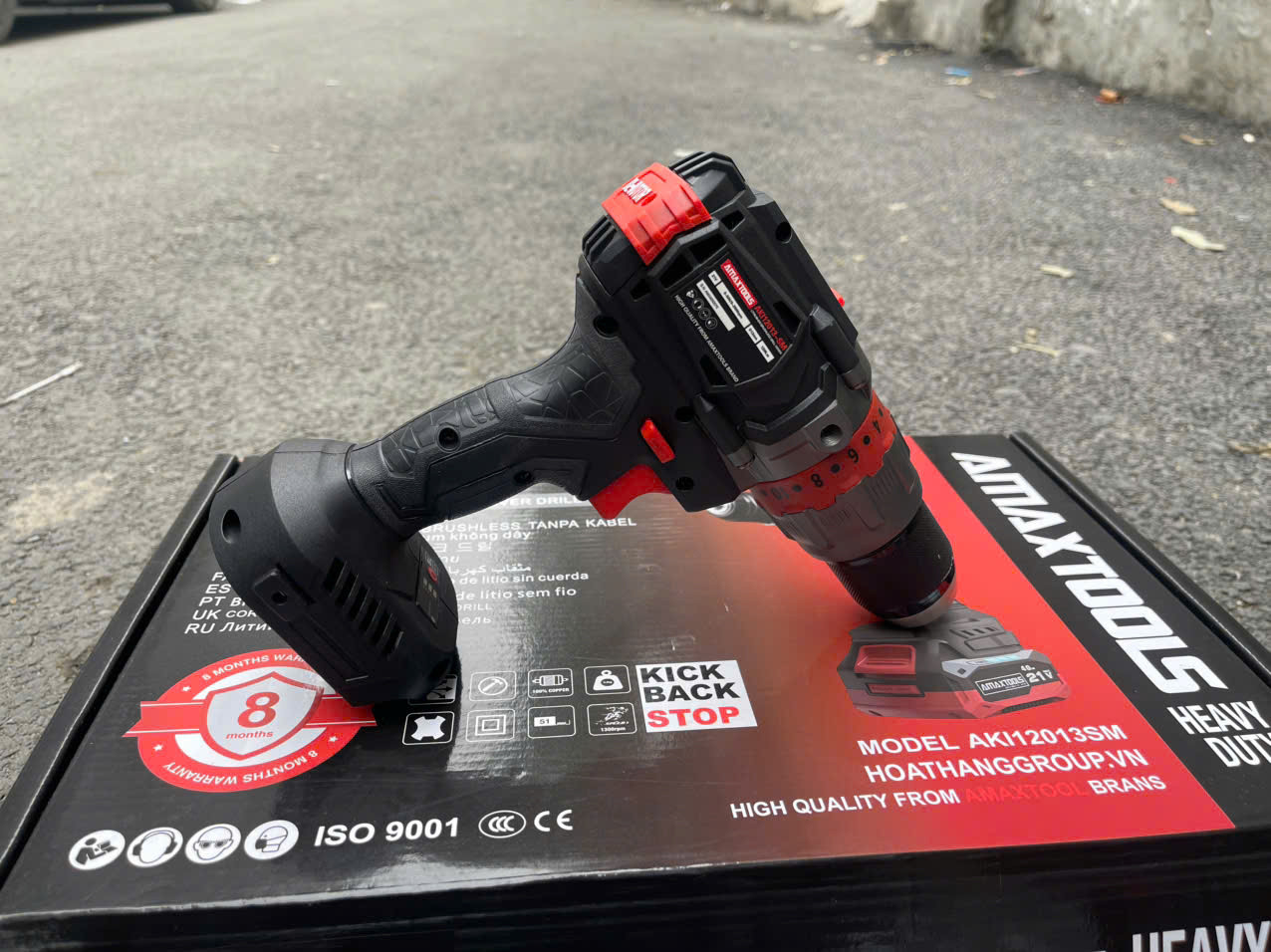 Thân Máy khoan pin Amaxtools AKI12013SM