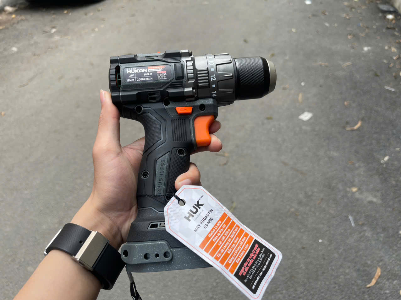 Máy Khoan Pin 3 Chức Năng 13mm HUKAN G3-M90 (Gen 3) – 21V