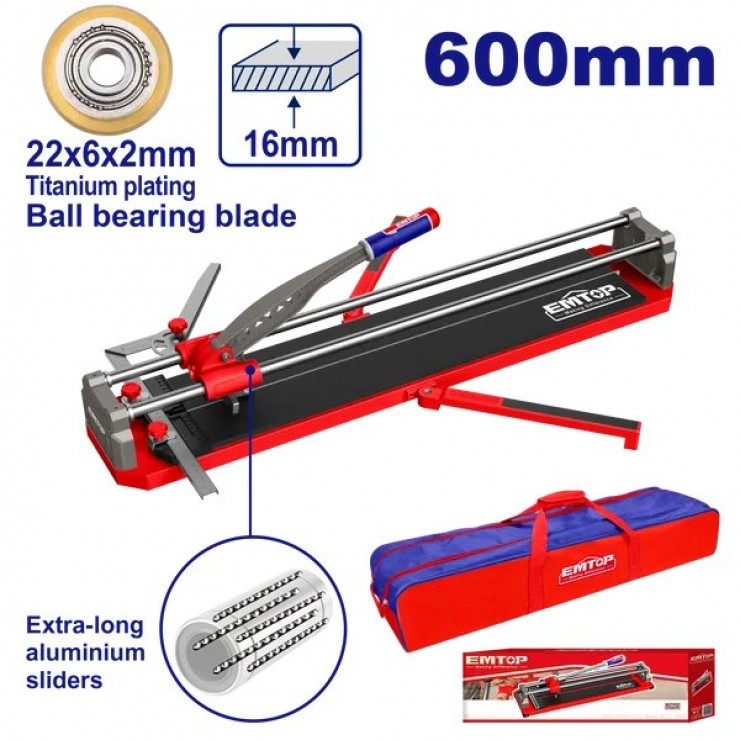 Bàn Bàn cắt gạch EMTOP 600mm – ETCR6004, cắt dày 1,4cm