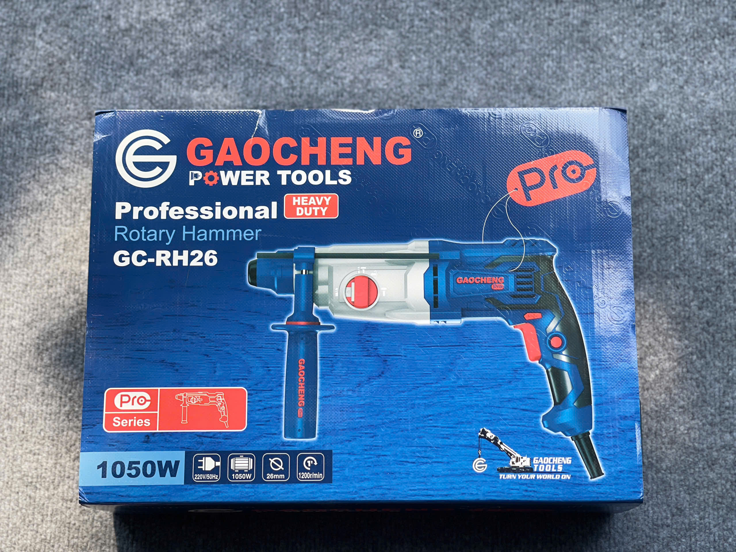 Máy khoan búa GAOCHENG GC-RH26 chính hãng – 1050W
