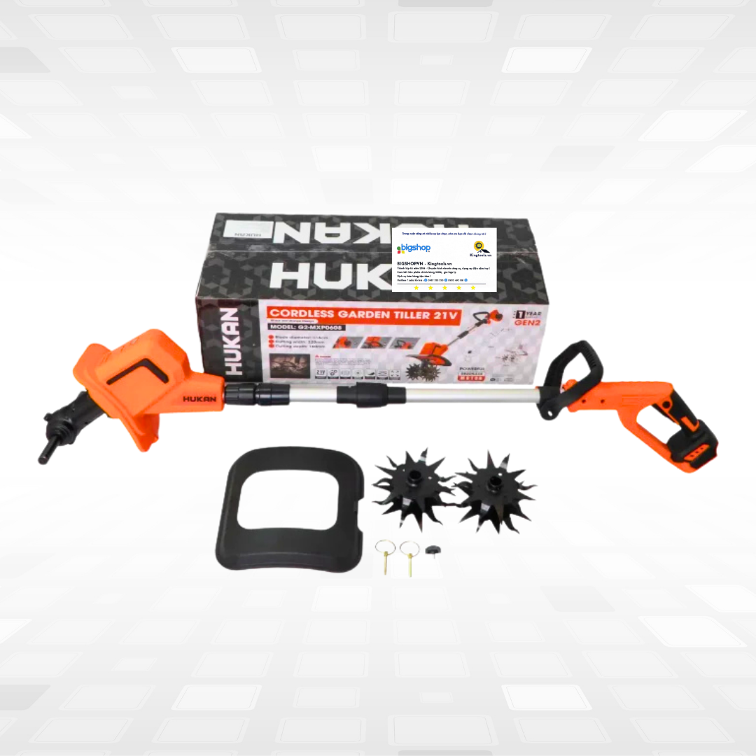 Máy xới đất pin HUKAN G2-MXP0608 (GEN 2) - Xới sâu 160mm