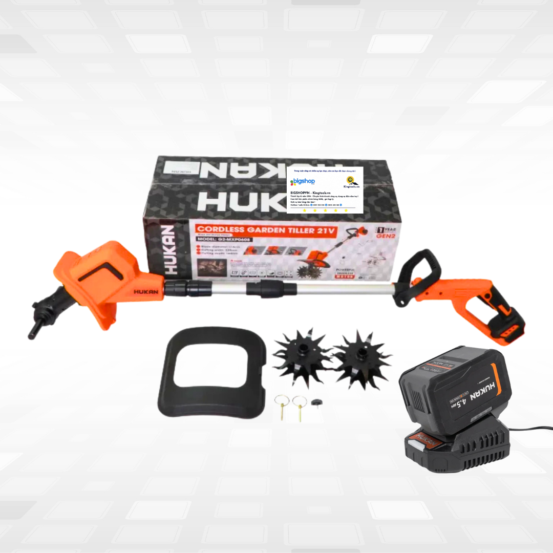 Máy xới đất pin HUKAN G2-MXP0608 (GEN 2) - Xới sâu 160mm