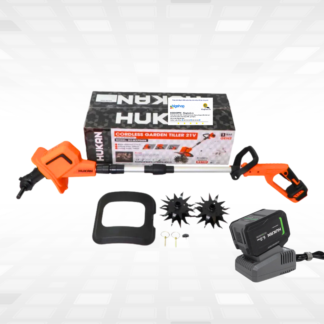 Máy xới đất pin HUKAN G2-MXP0608 (GEN 2) - Xới sâu 160mm
