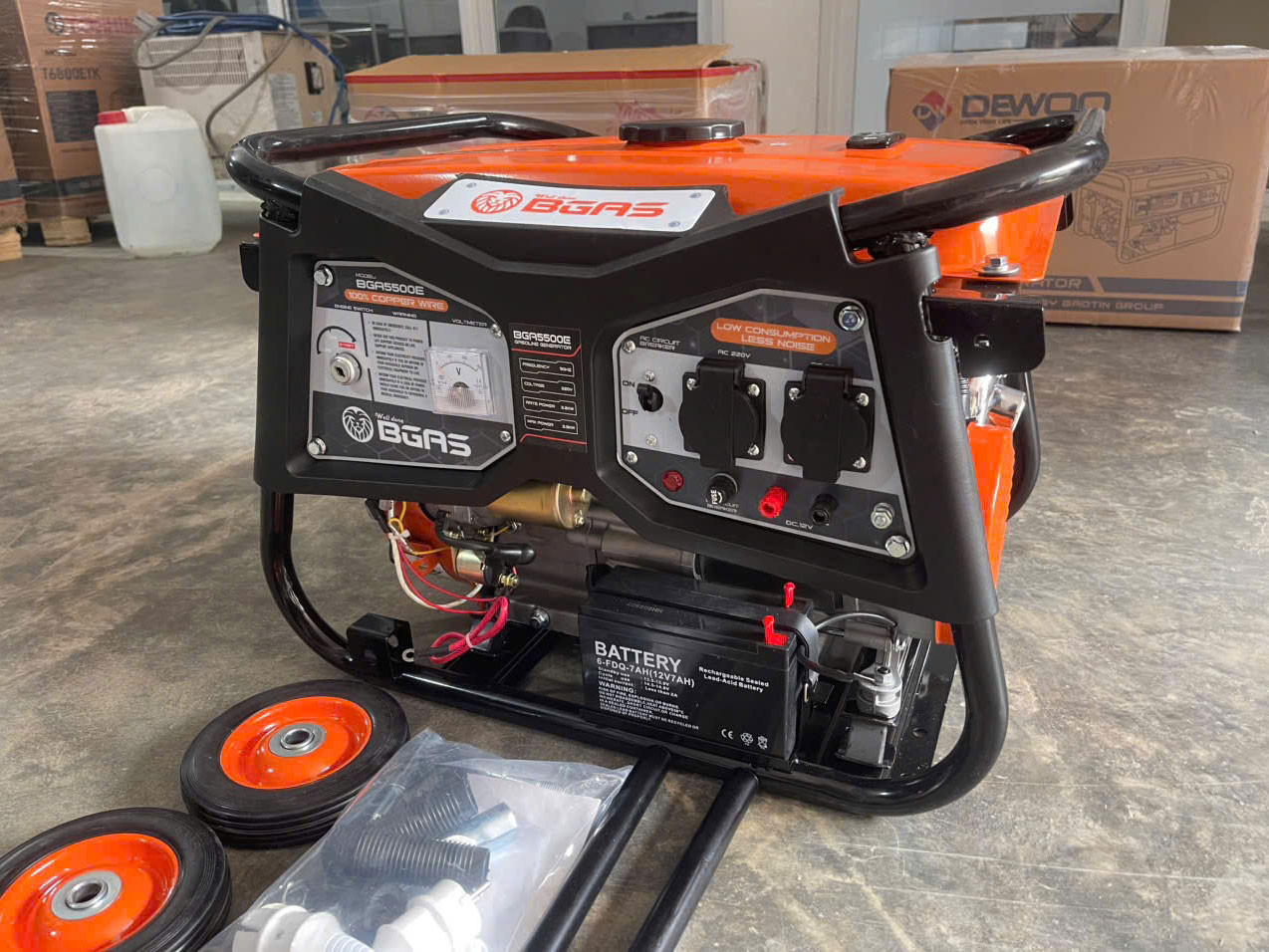  Máy phát điện chạy xăng Bgas BGA5500E