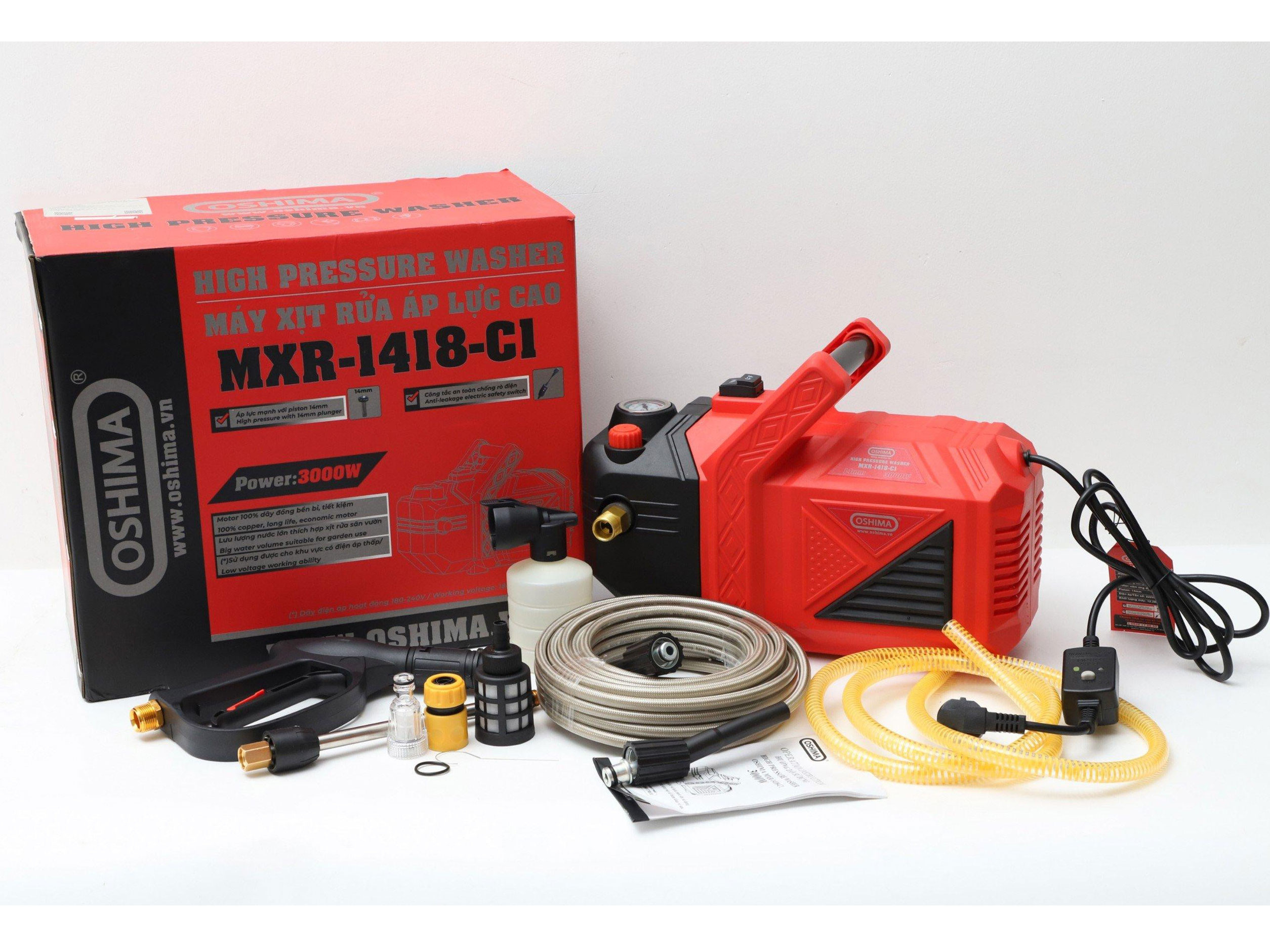 Máy xịt rửa Oshima MXR-1418-C1 3KW