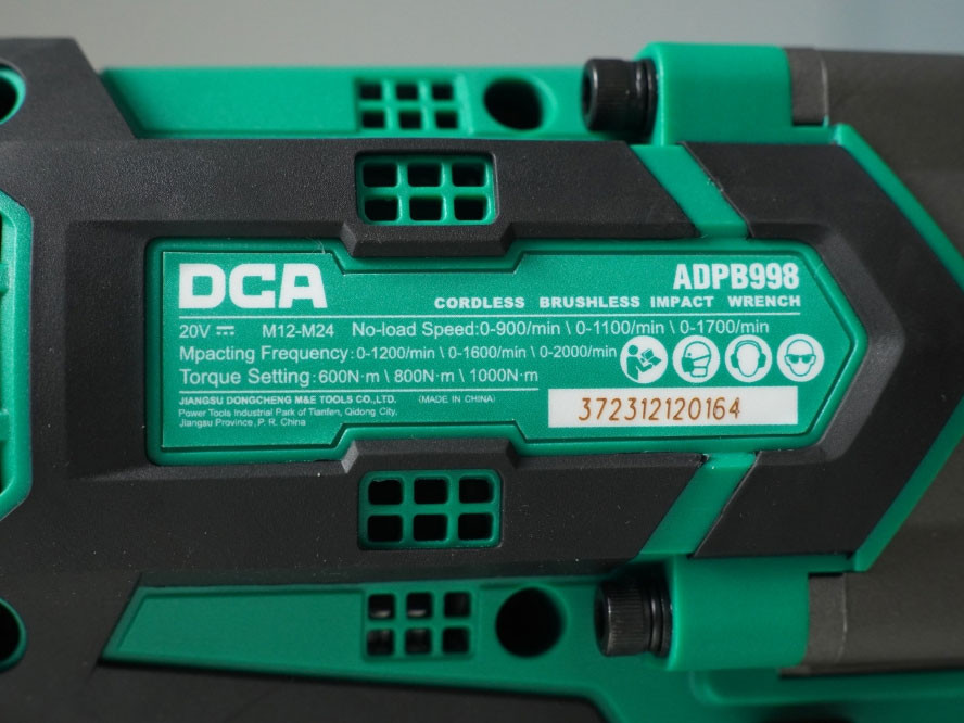 Máy siết bu lông dùng pin 20V DCA ADPB998DM (1 pin 5AH, sạc)