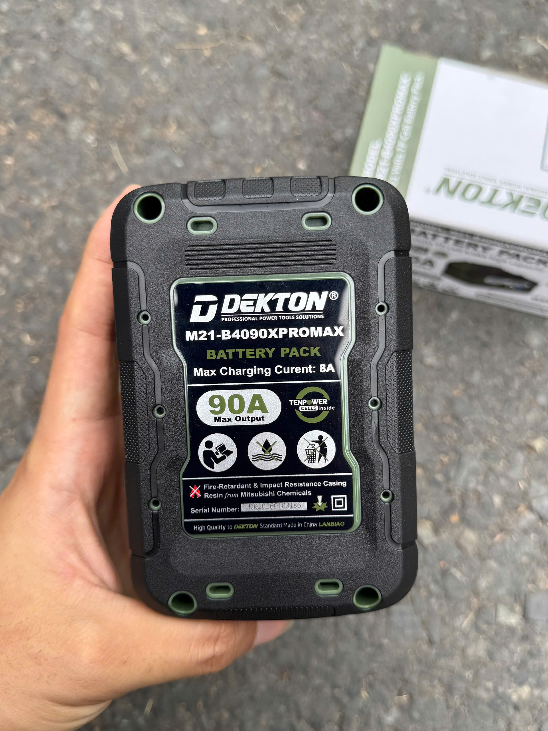 Pin DEKTON 21V /4ah, ACE SERIES phiên bản cao cấp Pro  M21-B4090XPROMAX/  M21-B4090PROMAX