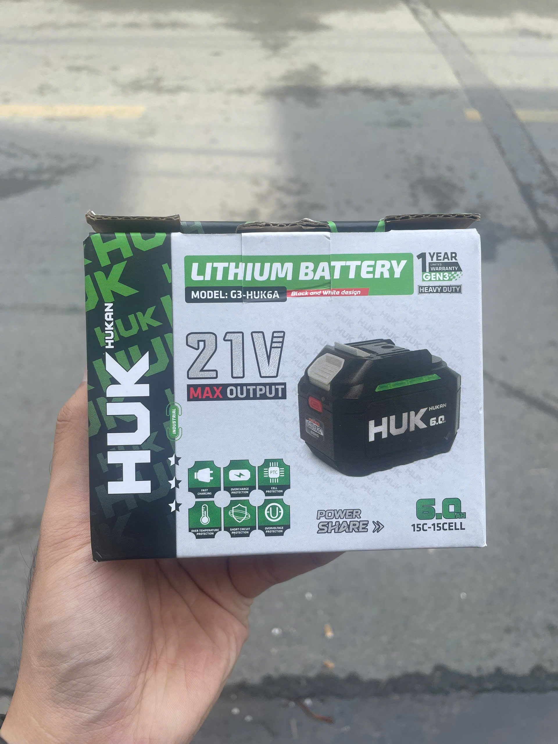 Pin Lithium 6.0Ah HUKAN G3-HUK6A (GEN 3, 21V)