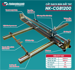 MÁY CẮT GẠCH BÀN ĐẨY TAY NAKAWA NK-CGB1200