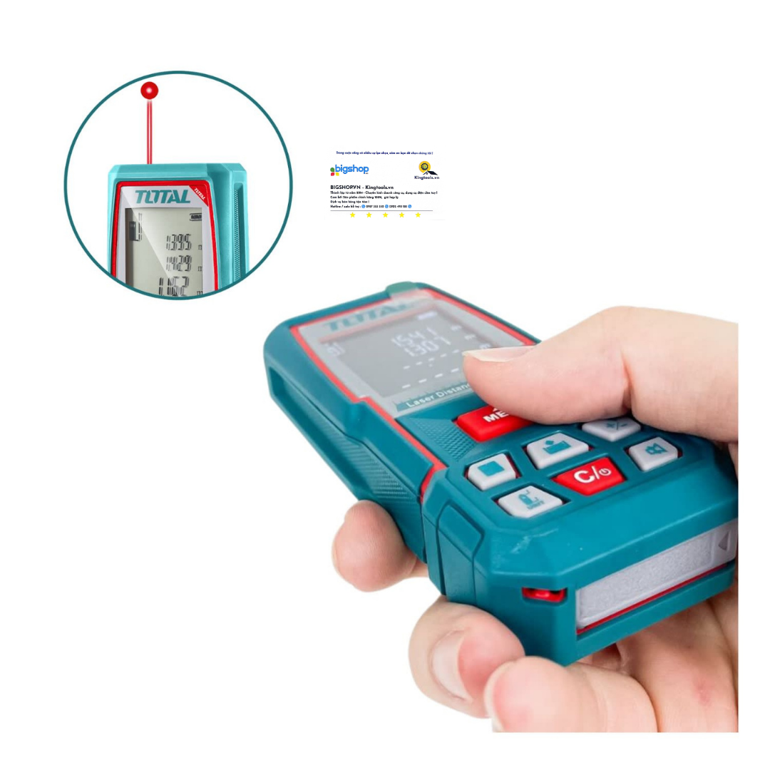 Máy Đo Khoảng Cách Tia Laser Total TMT57026, 70m