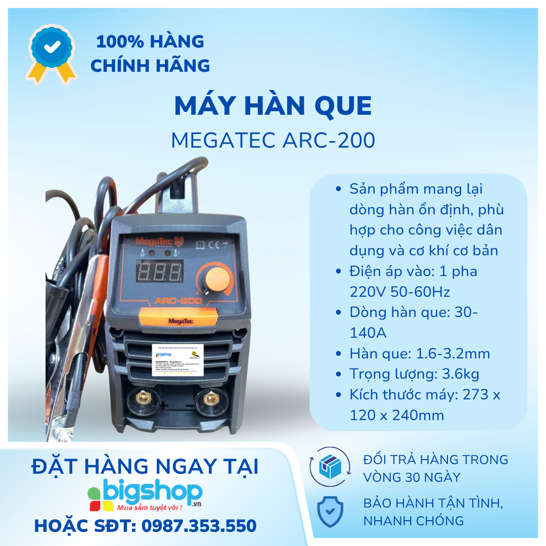 Máy hàn que Megatec ARC-200