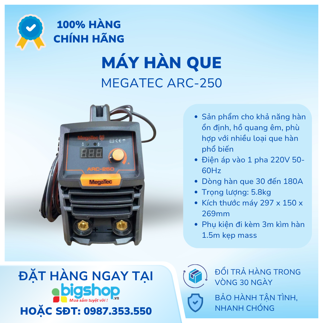 Máy hàn que Megatec ARC-250