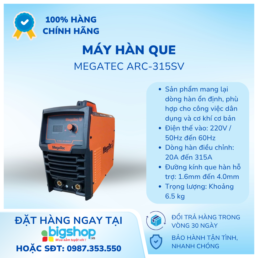  Máy hàn que Megatec ARC-315SV