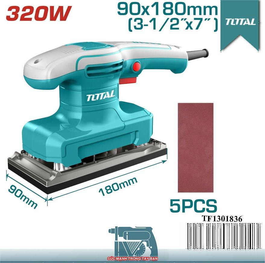 Máy chà nhám chữ nhật Total TF1301836
