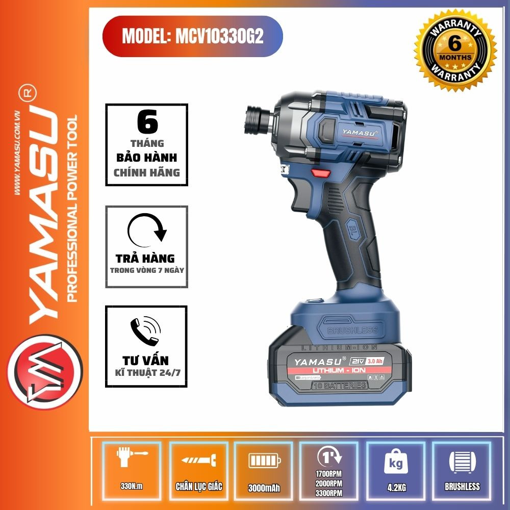 Thân máy siết vít YAMASU YMS-MCV10330G2 PIN 21V