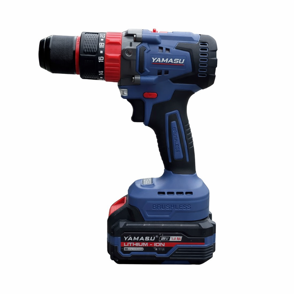 Máy khoan pin búa Yamasu 21V, 13mm mã YMS-MKP1013BG2, 90N