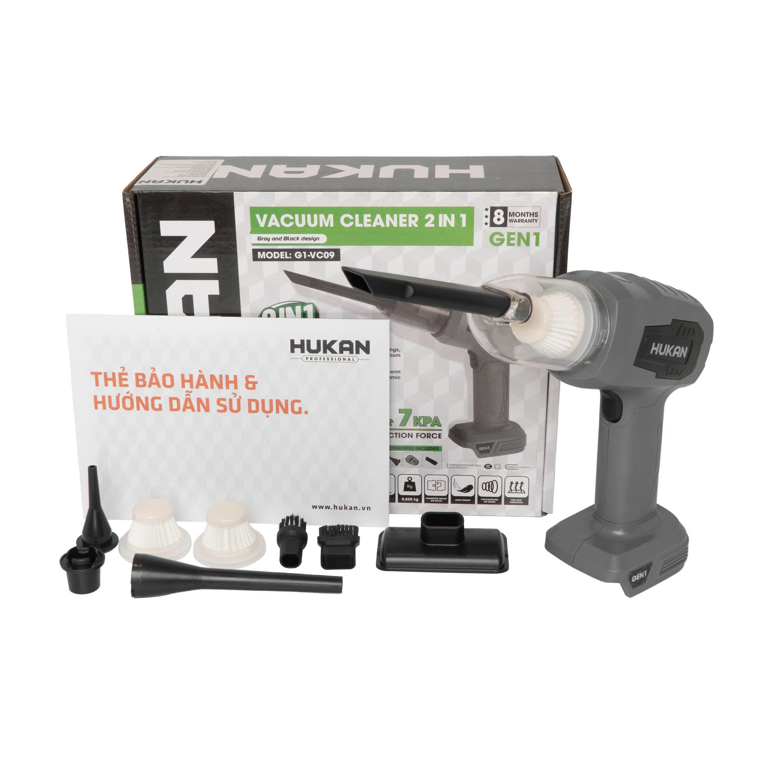 Thân máy hút bụi pin 2 in 1 G1-VC09 (Gen 1) – Nhỏ gọn, lực hút mạnh