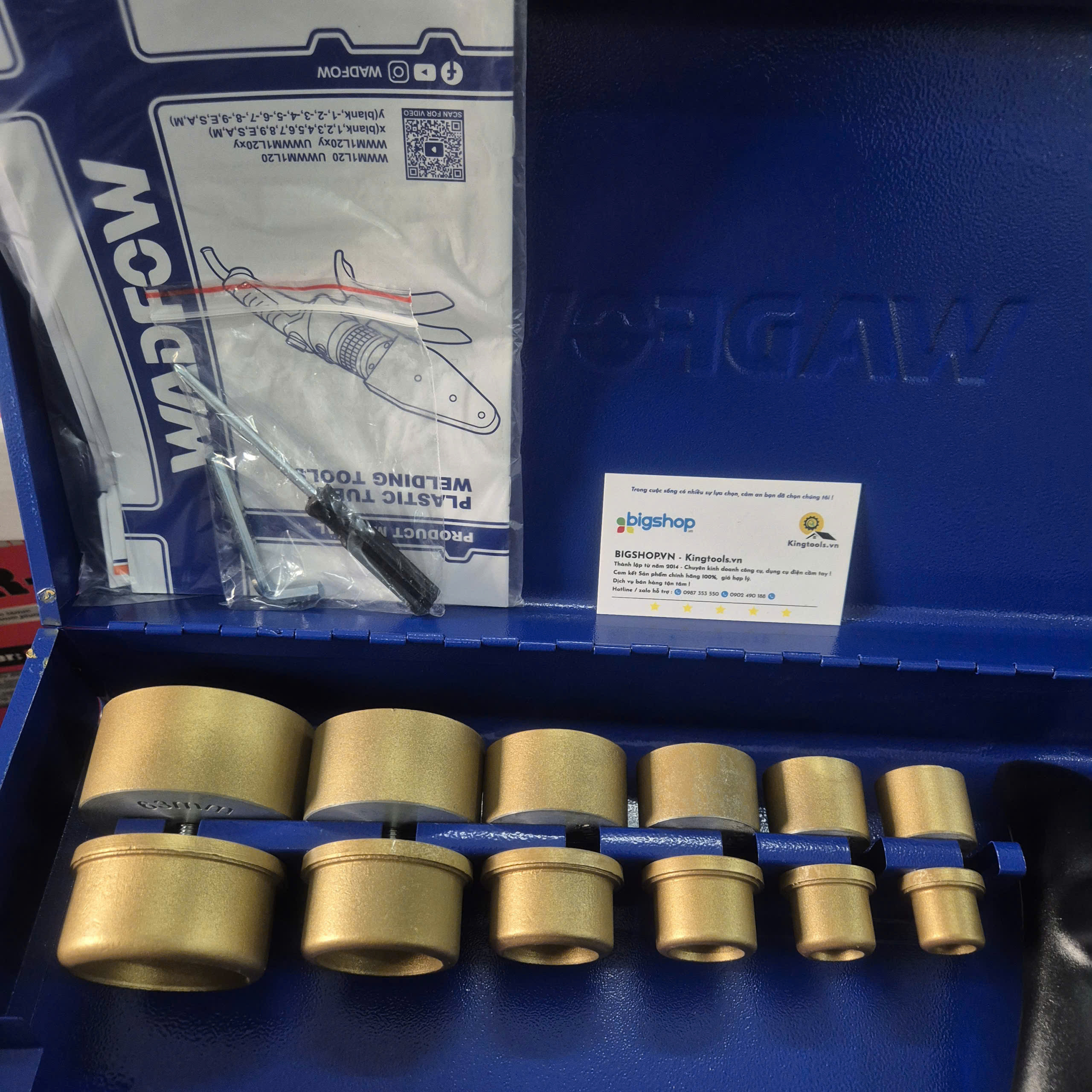 Máy hàn ống nước WADFOW WWM1L20 (Công suất 2000W, 63mm)