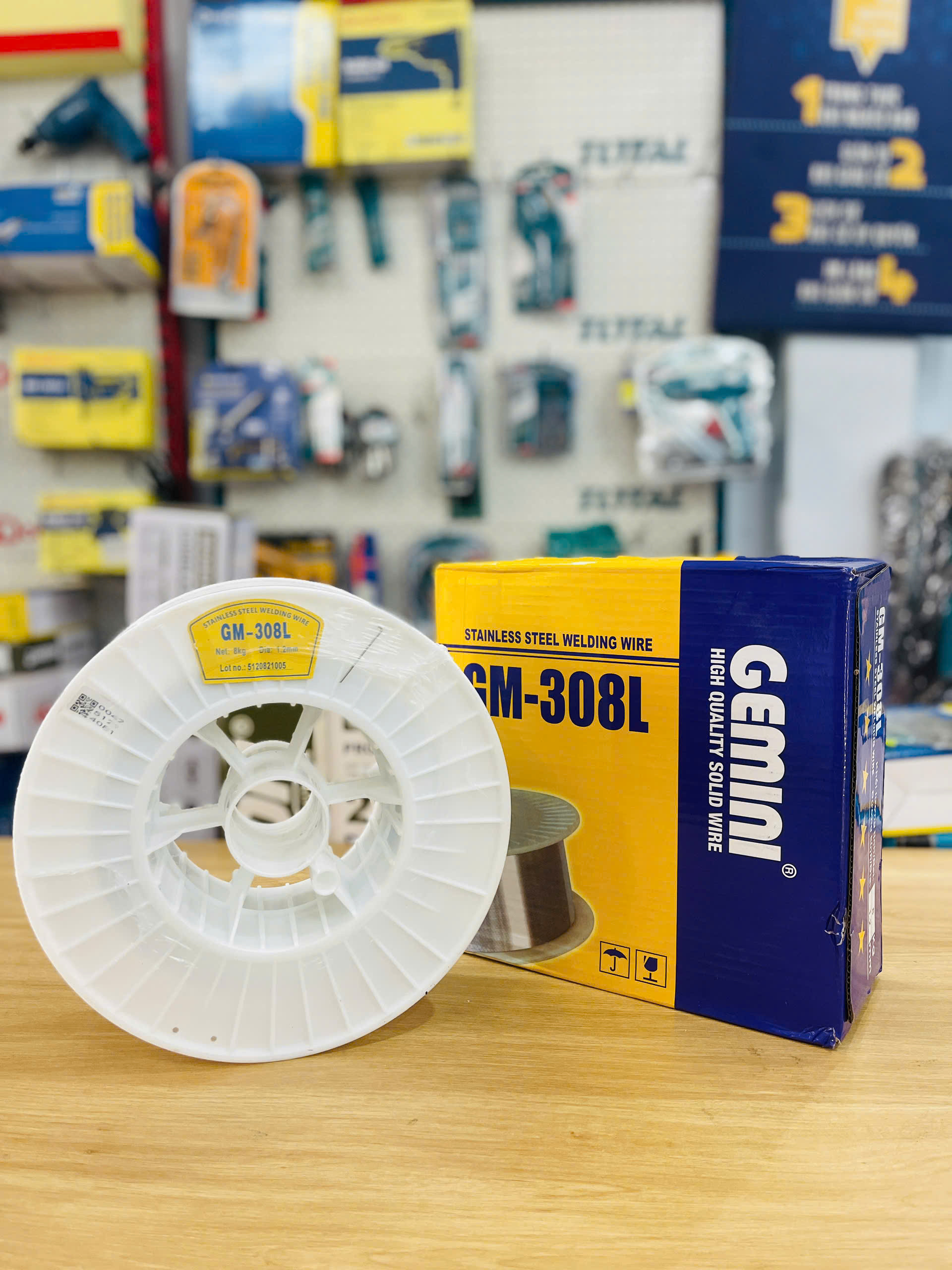 Cuộn dây hàn inox  308 GEMINI 5 -8Kg, đủ size (dùng khí)