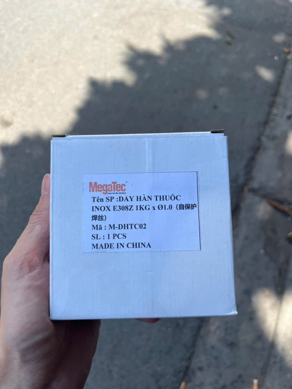 Dây hàn thuốc Inox E308Z, không dùng khí 1kg size 0.8mm hoặc 1.0mm Megatec