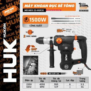 Máy khoan đục bê tông (GEN 3) G3-HUK32