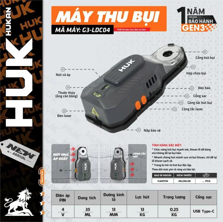 Máy thu bụi (G3-LDC04) HUKAN