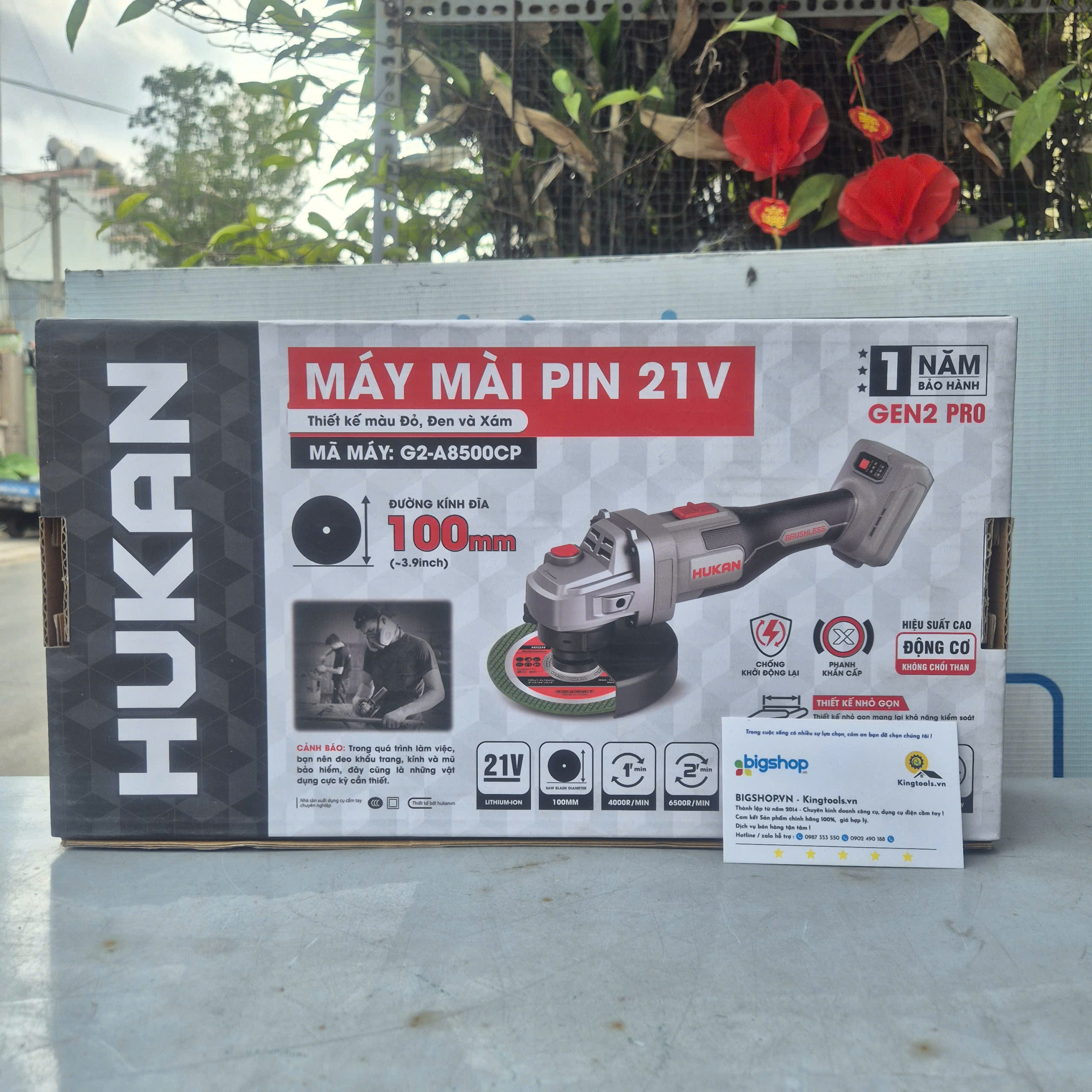 Thân máy mài pin HUKAN G2-A8500CP (Gen 2) – 3 tốc độ