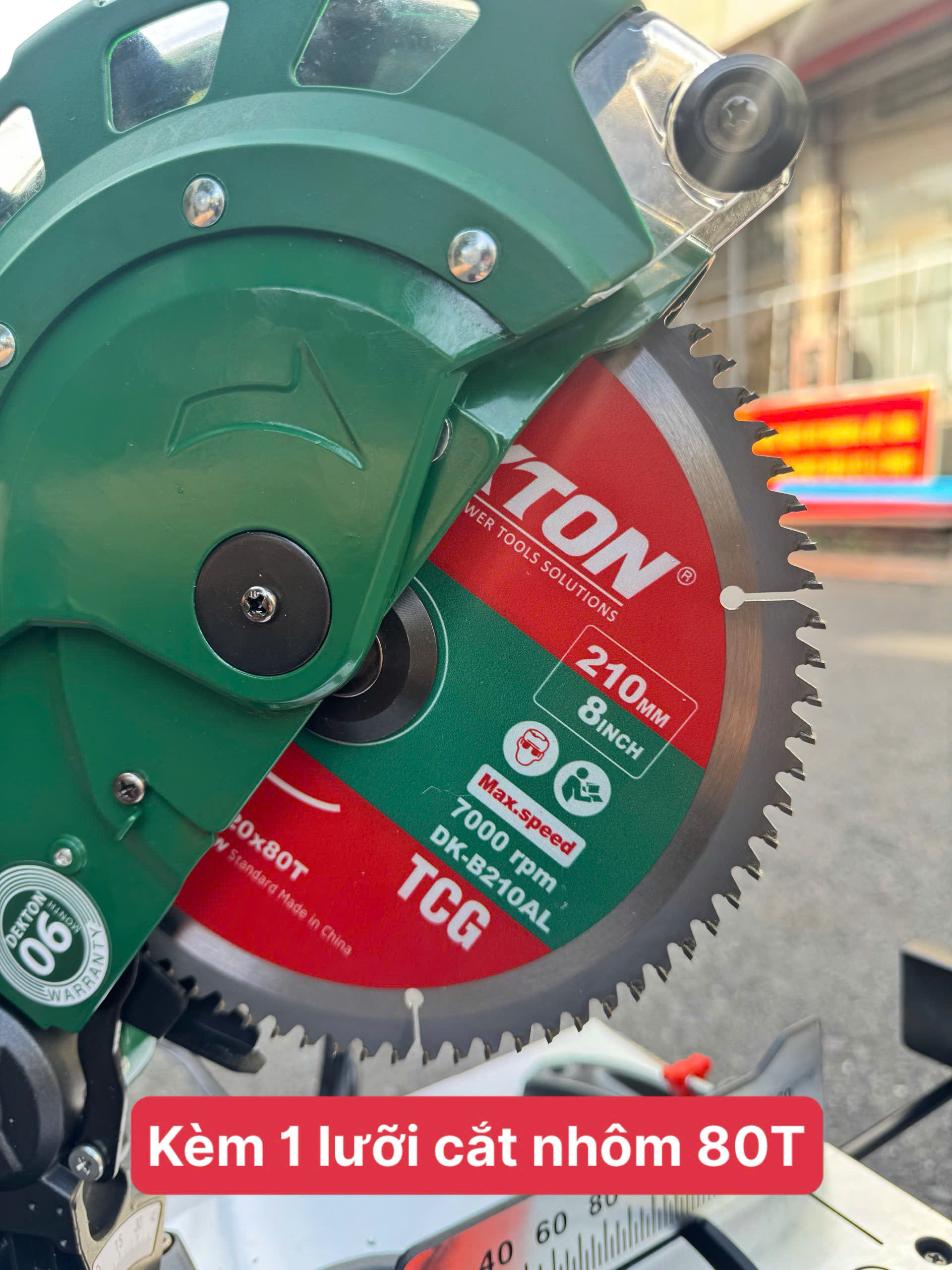 Máy Cắt Nhôm, Cắt Gỗ 210mm DETKTON DK-CN210PRO 1450W