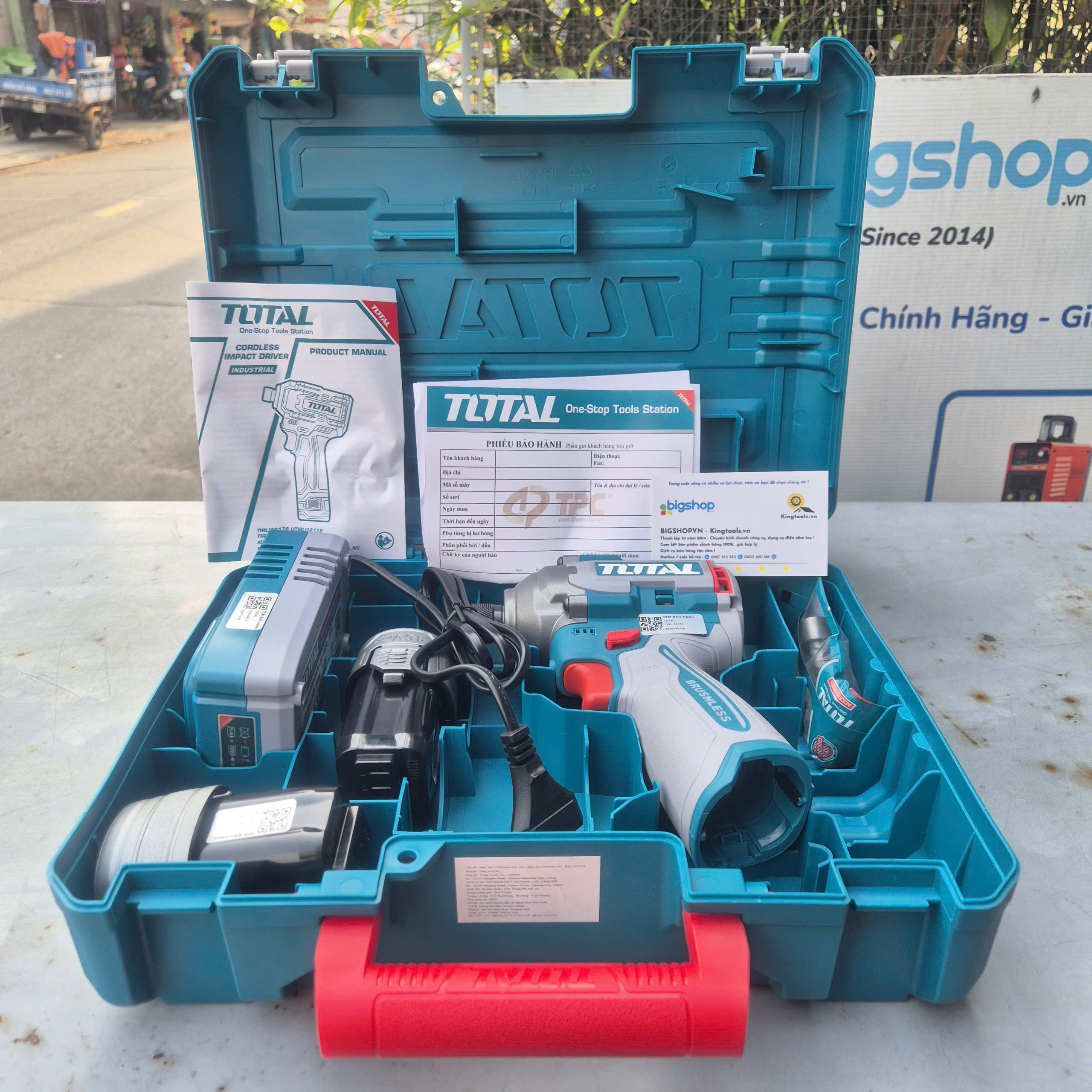 Máy Siết Vít Không Chổi Than TOTAL TIRLI16178 16V – 170Nm, 2 Pin 2.0Ah, Chính Hãng
