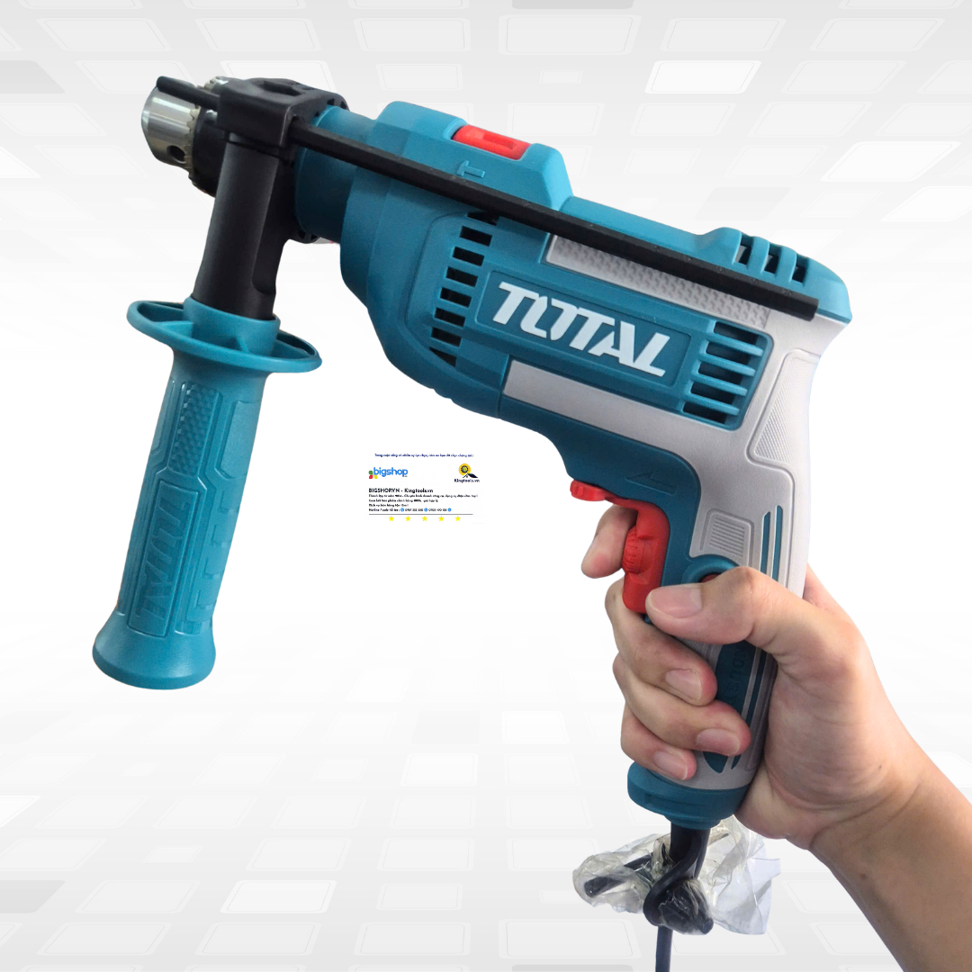 Máy Khoan Búa TOTAL TG1071366E (CS 710W, đầu kẹp 13mm)