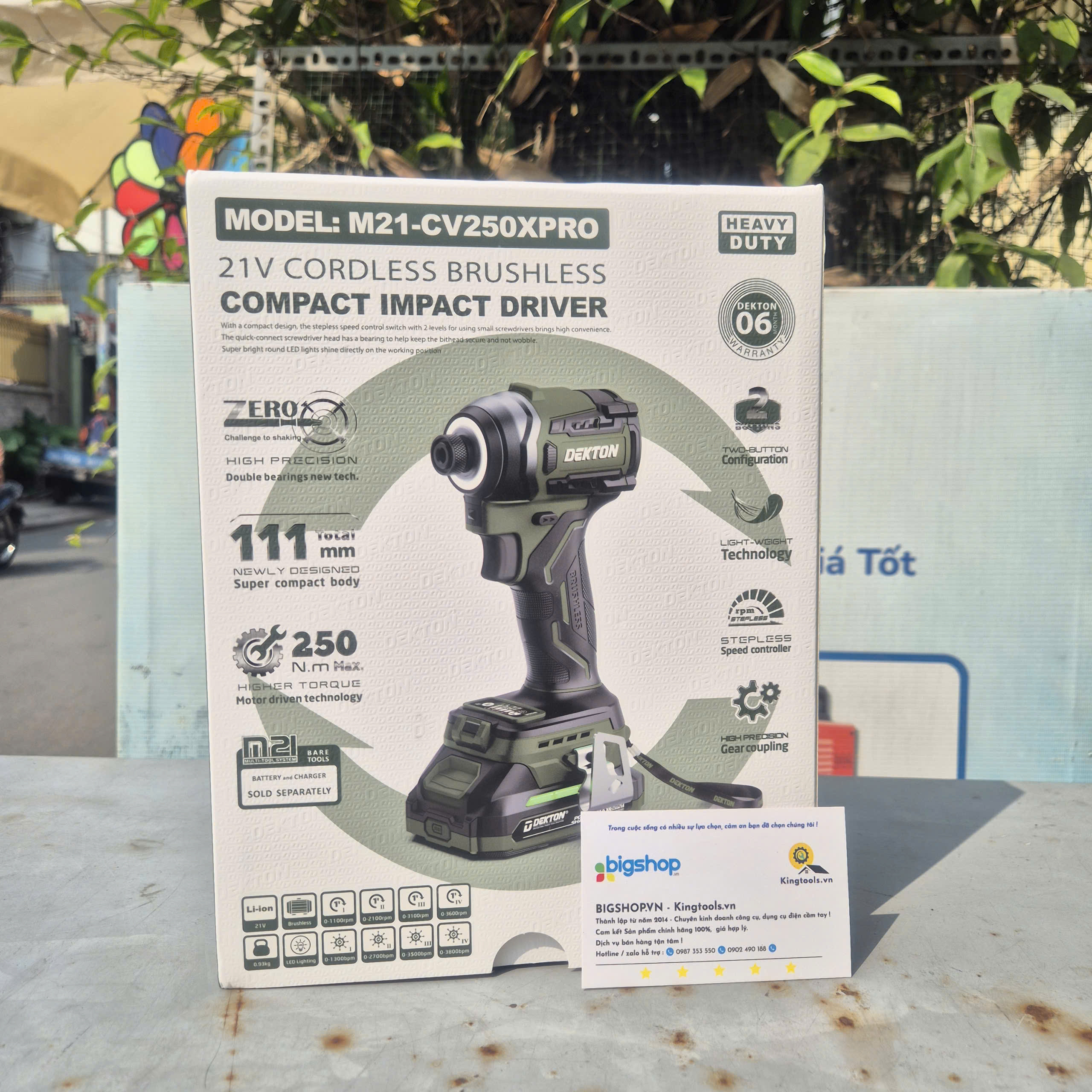 Máy chuyên vít 21V Dekton M21-CV250XPRO (Thân máy)