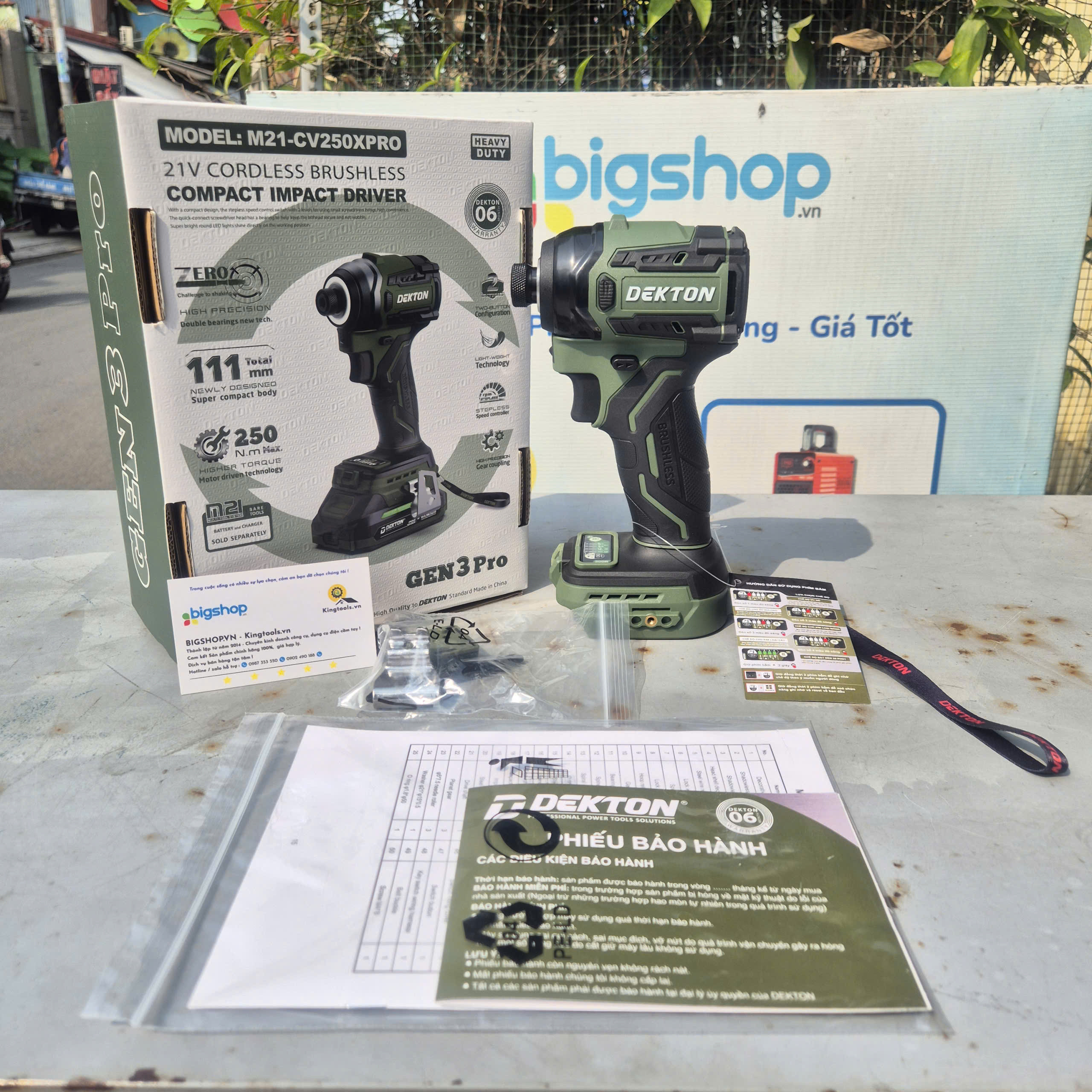 Máy chuyên vít 21V Dekton M21-CV250XPRO (Thân máy)