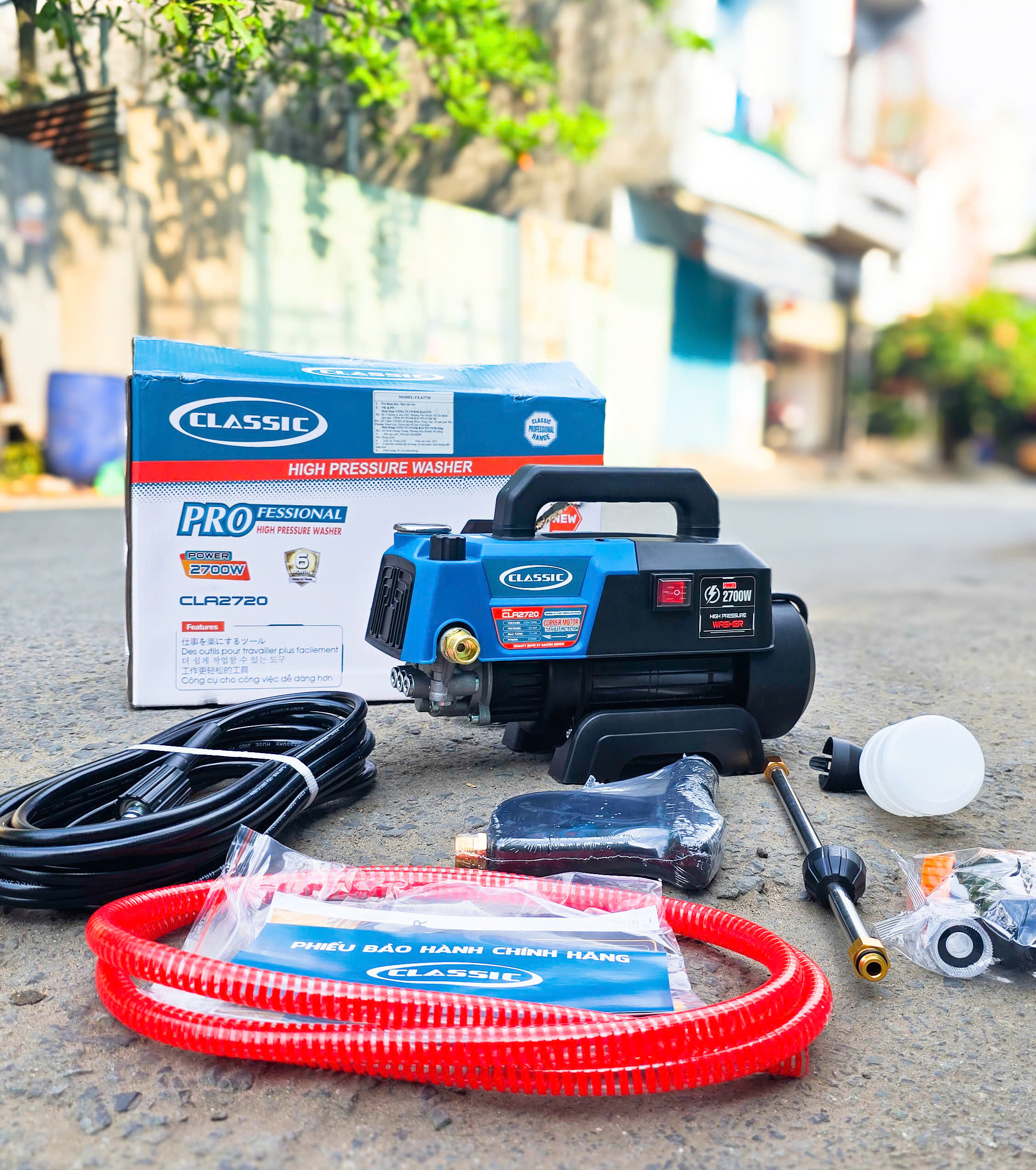 Máy xịt rửa 2700W 120 bar CLASSIC CLA-2720
