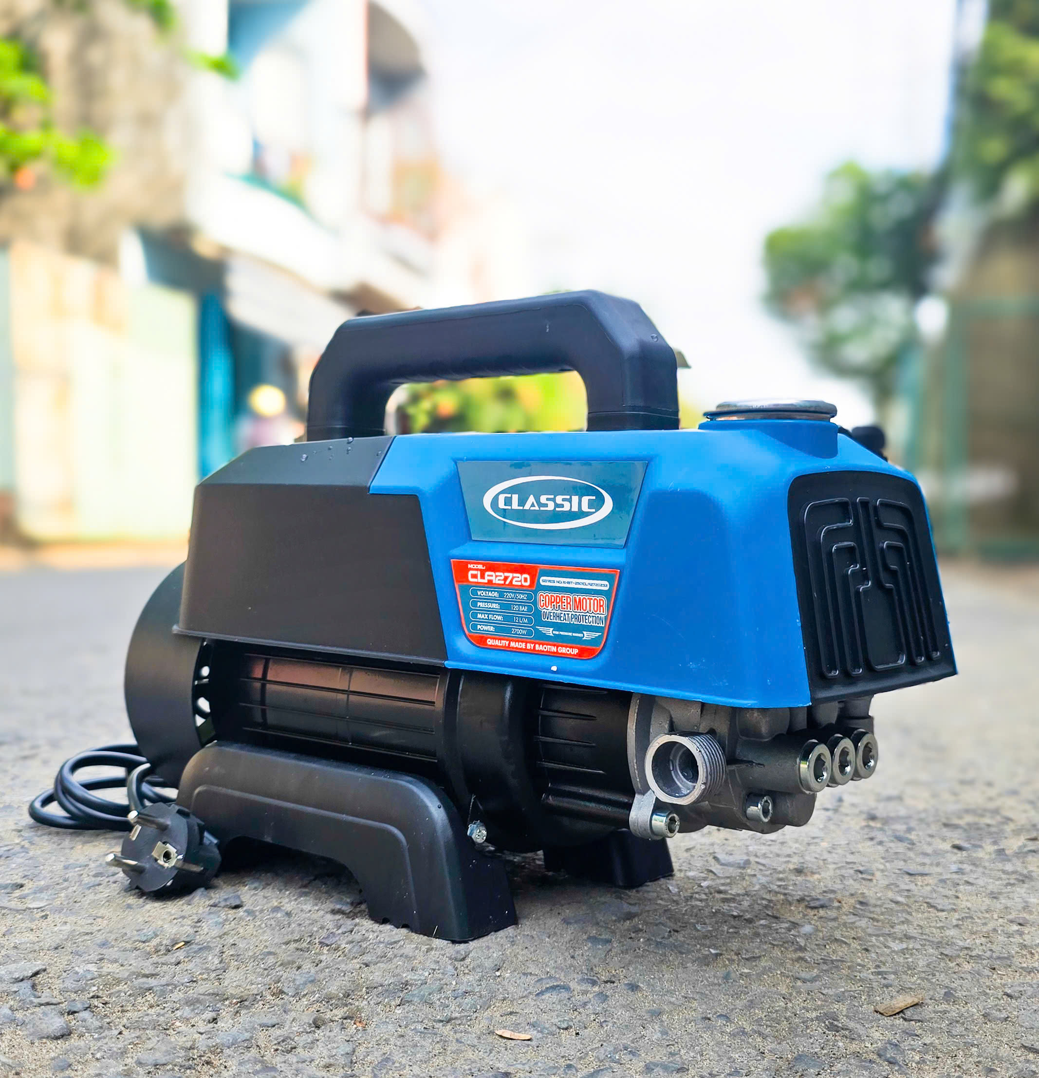 Máy xịt rửa 2700W 120 bar CLASSIC CLA-2720