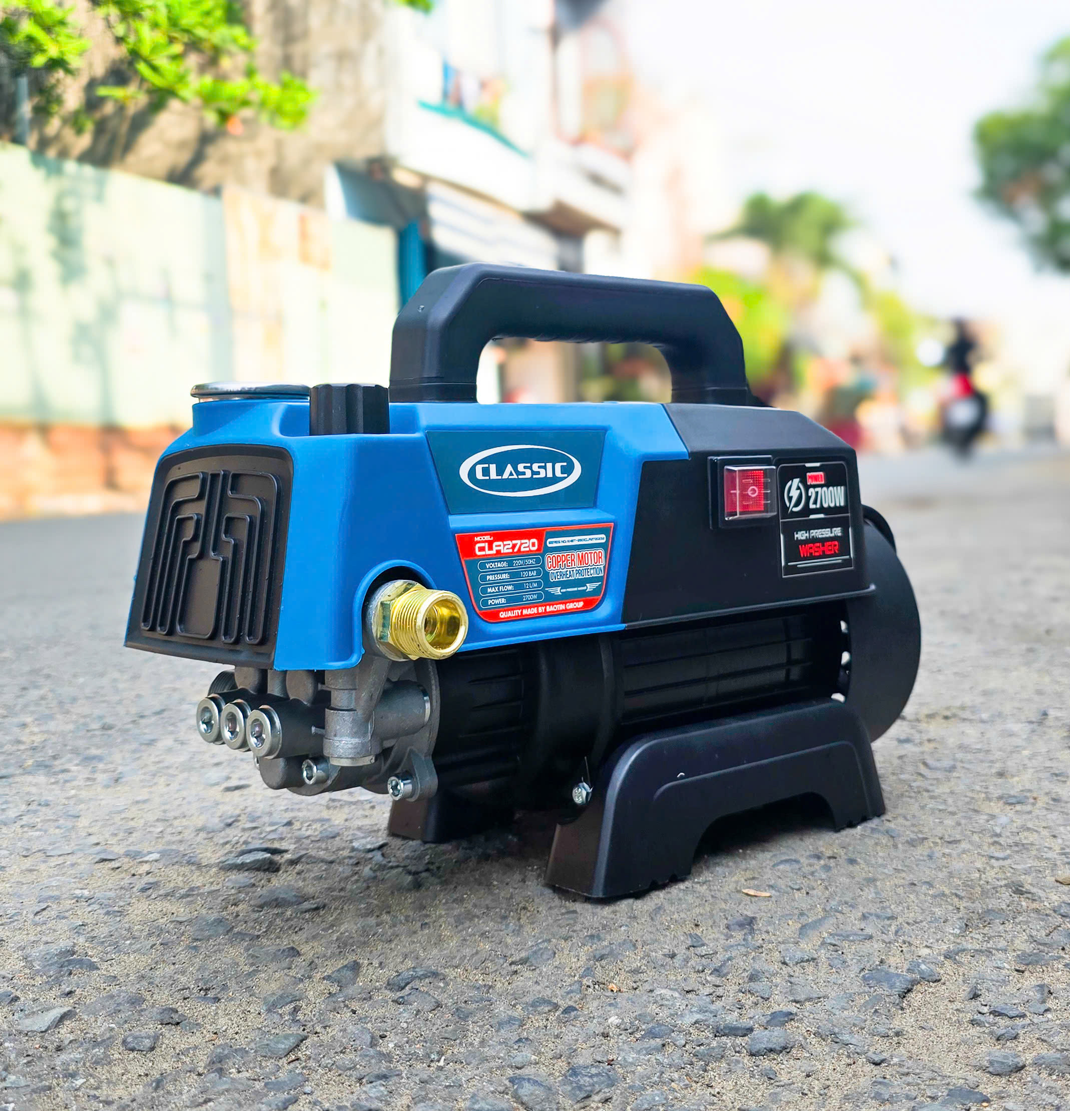 Máy xịt rửa 2700W 120 bar CLASSIC CLA-2720