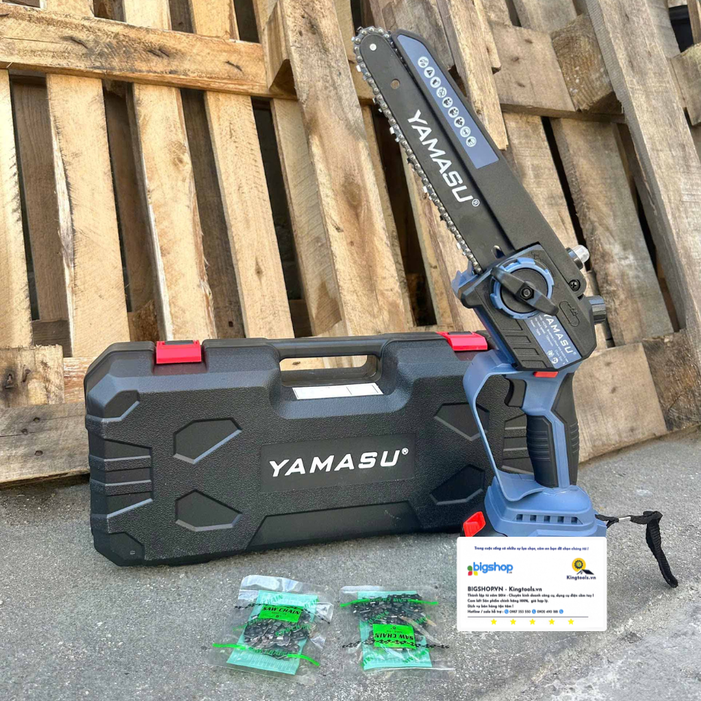 Máy Cưa Xích Cầm Tay Dùng Pin 21V Yamasu YMS-MCX08G2