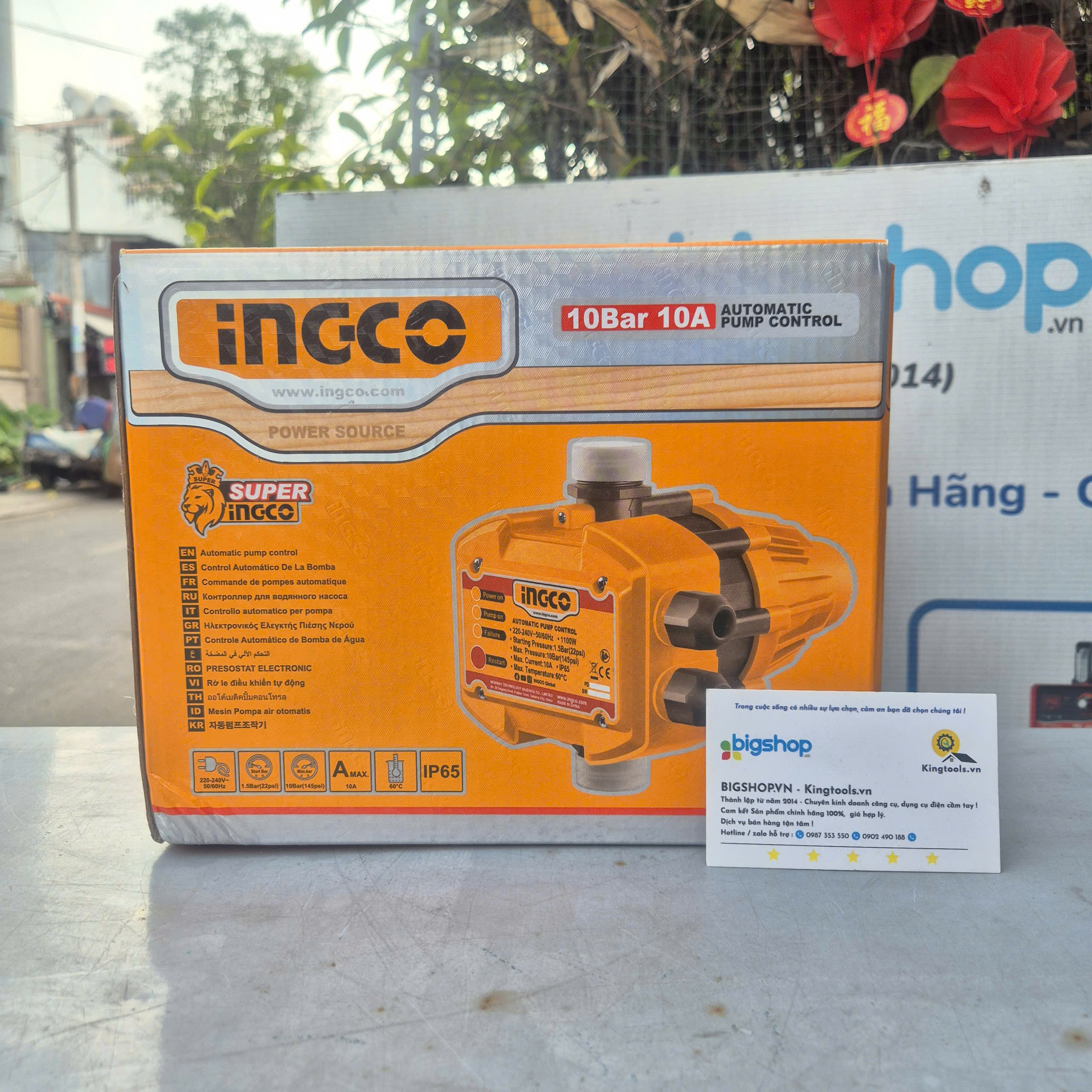 Máy Rờ Le Bơm Nước Tự Động Bằng Áp Suất INGCO WAPS001