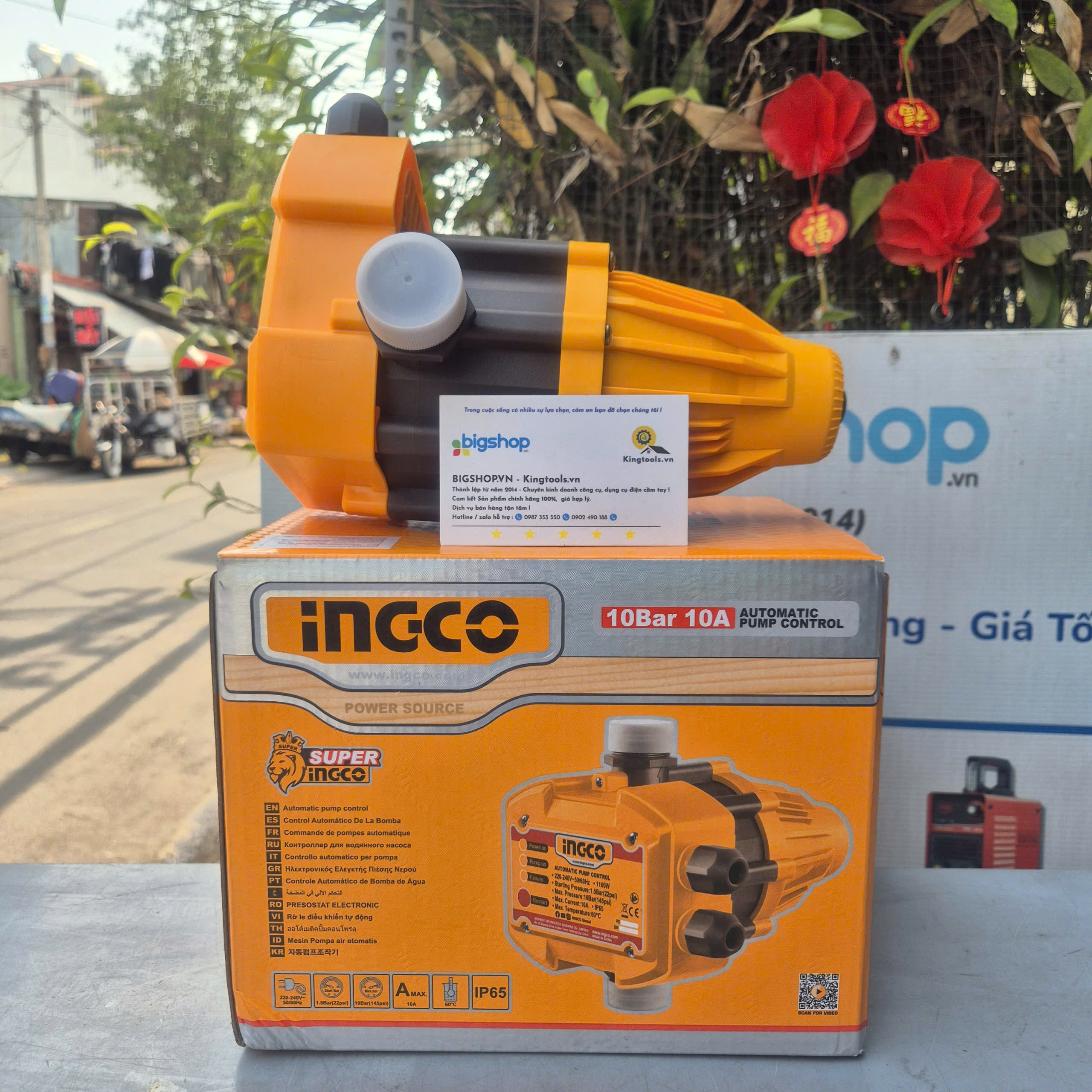 Máy Rờ Le Bơm Nước Tự Động Bằng Áp Suất INGCO WAPS001