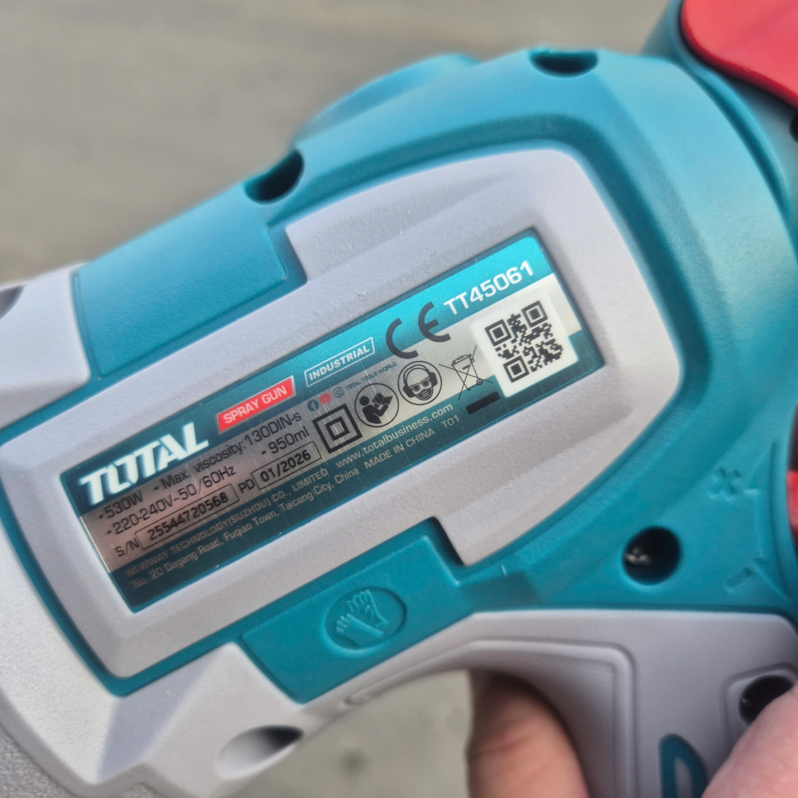 Máy Phun Sơn TOTAL TT45061 (CS 530W, bình 1000ml)