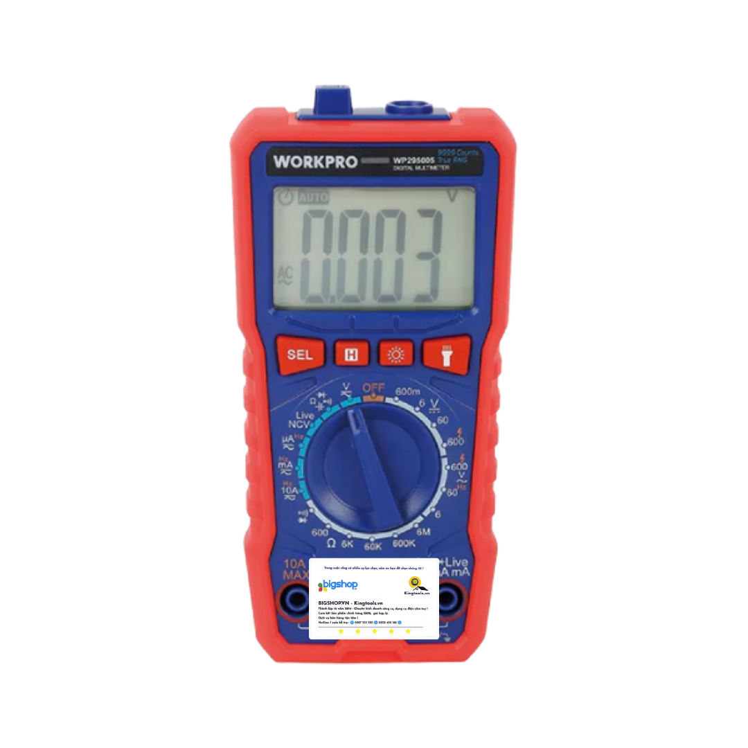 Đồng hồ đo điện vạn năng, Ampe kìm kỹ thuật số Workpro WP295005