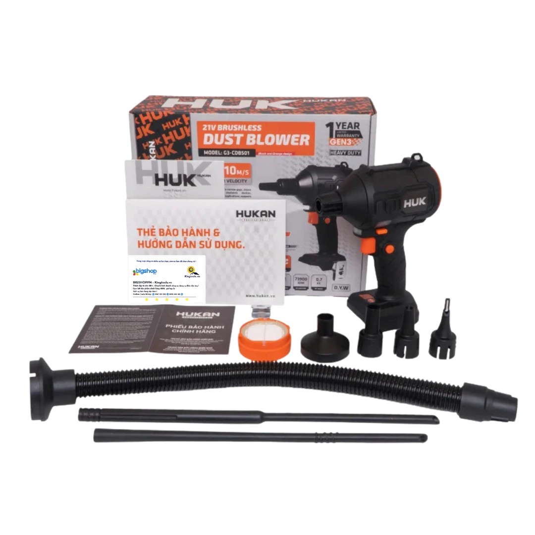 Thân máy thổi bụi dùng pin 21V HUKAN G3-CDB501