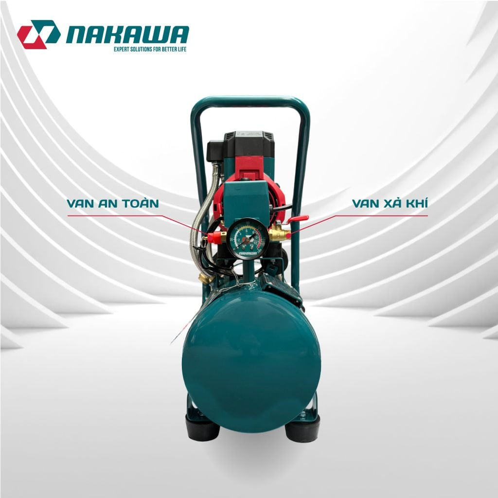 Máy nén khí không dầu, tốc nhanh, siêu êm NK-18H16L - 16 lít
