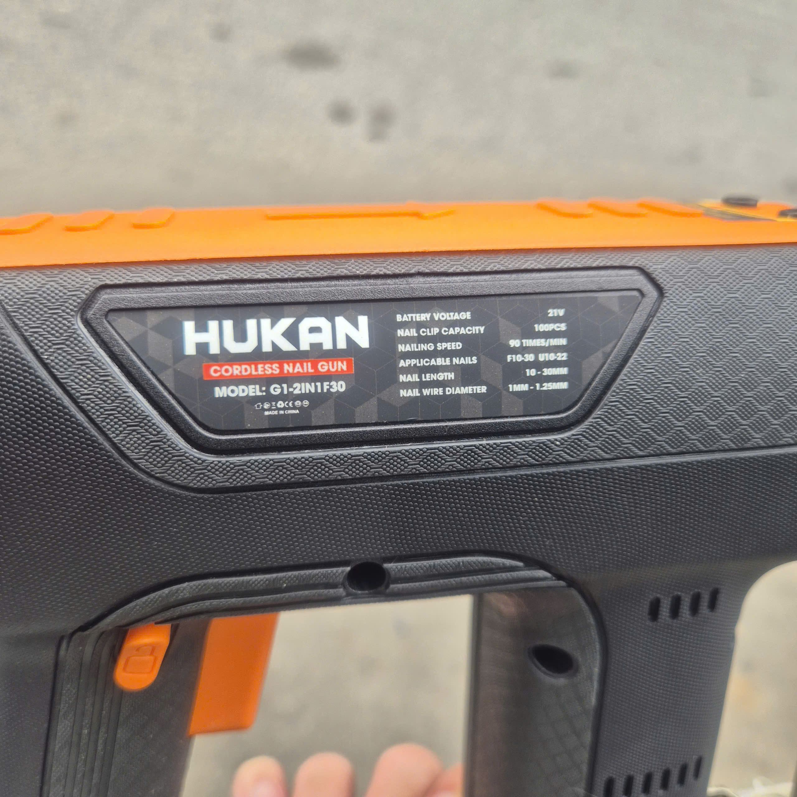 Súng bắn đinh pin 21V HUKAN G1-2IN1F30 (GEN 1) - Bắn gỗ