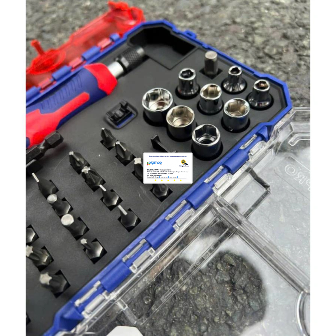 Bộ tua vít và đầu vặn 31 món Workpro WP200539