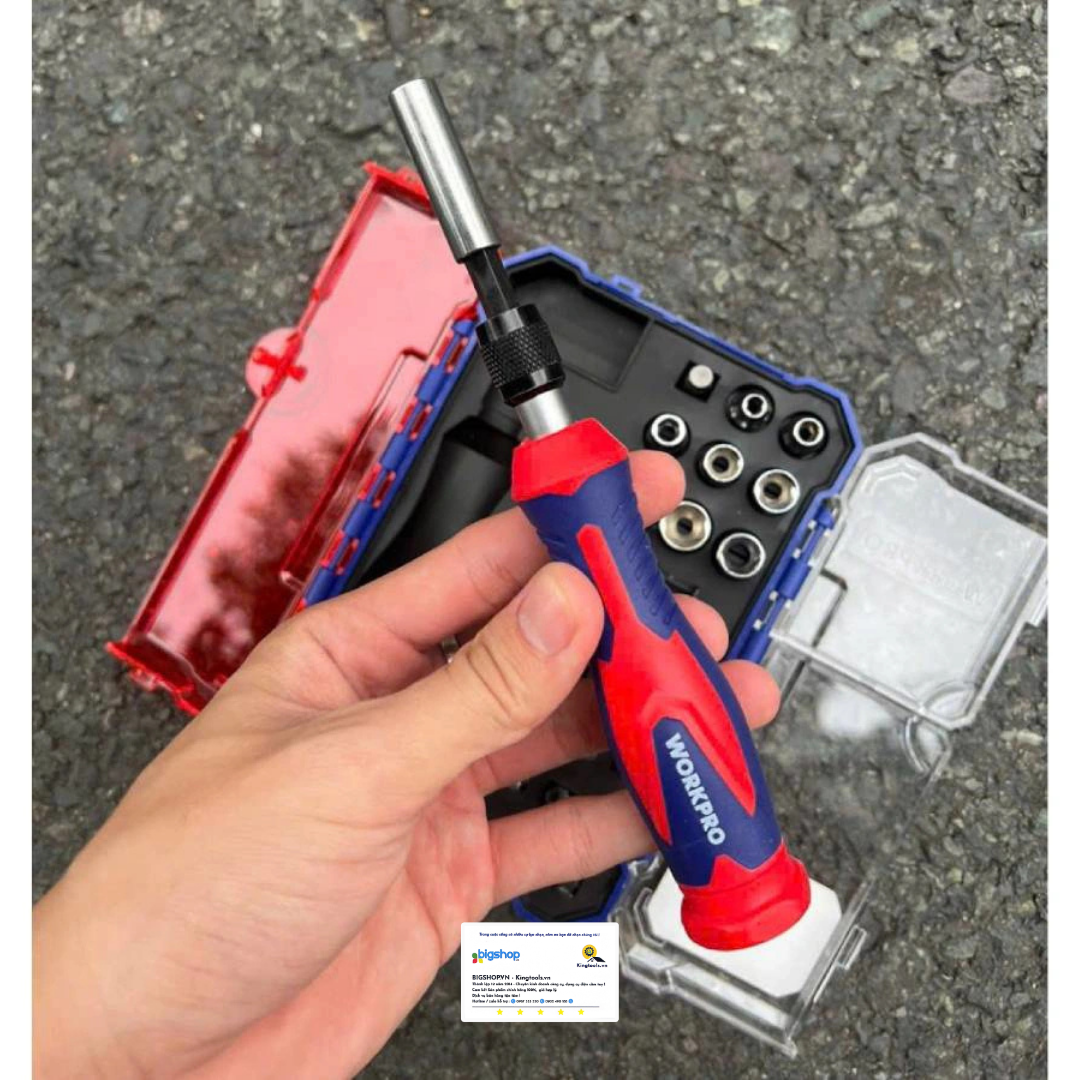 Bộ tua vít và đầu vặn 31 món Workpro WP200539